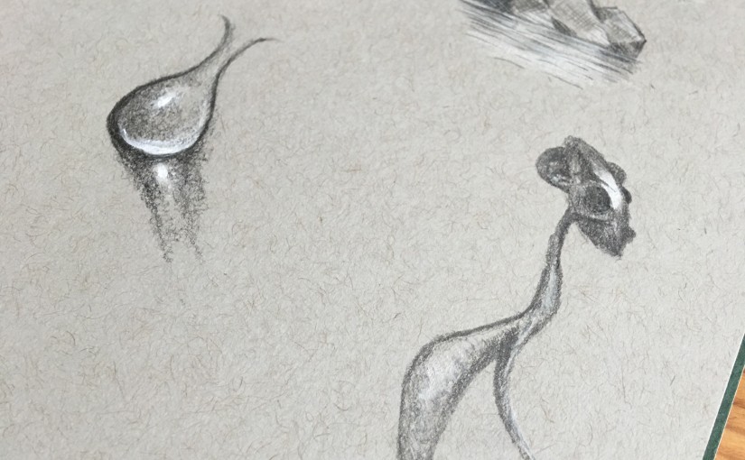 Black on gray with white